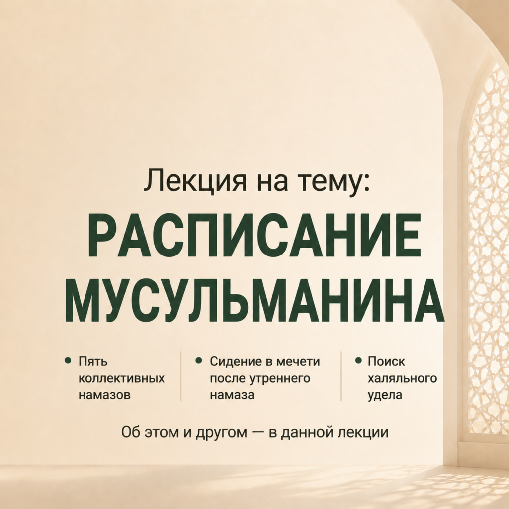 Расписание мусульманина